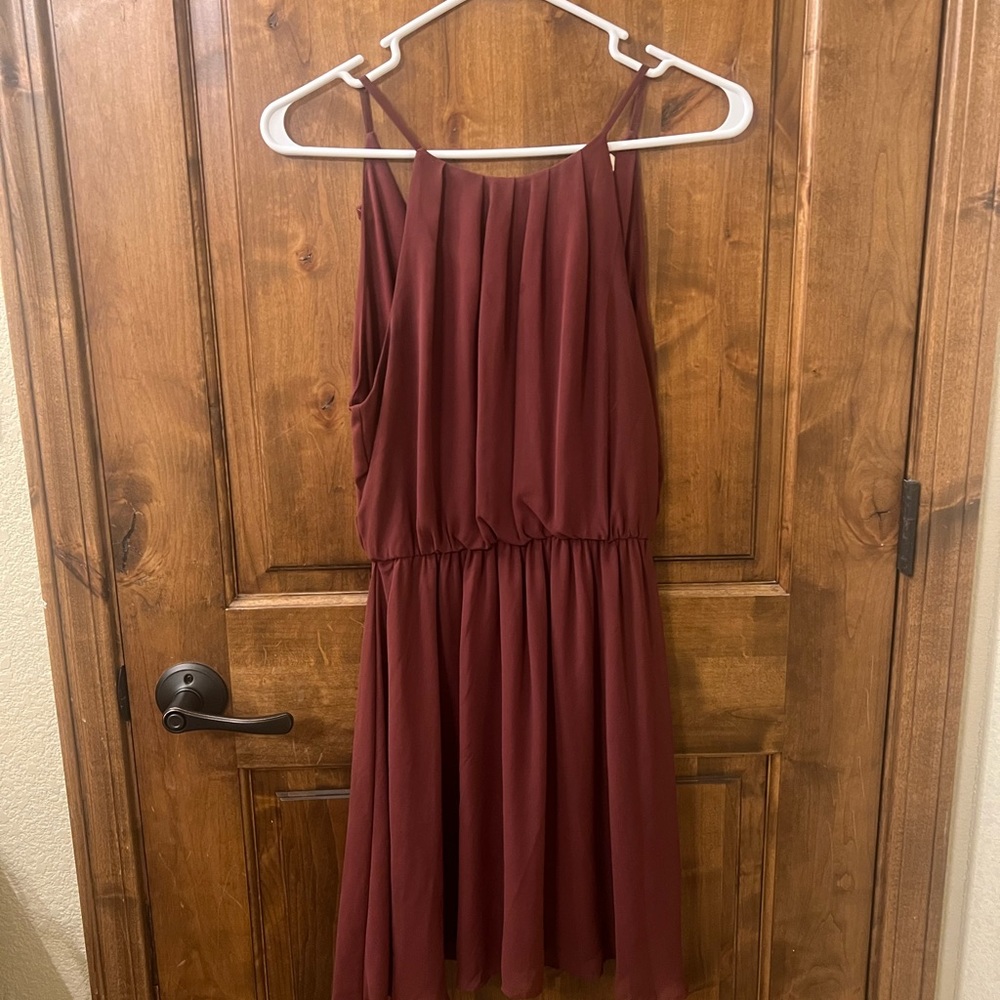 Maroon Homecoming dress